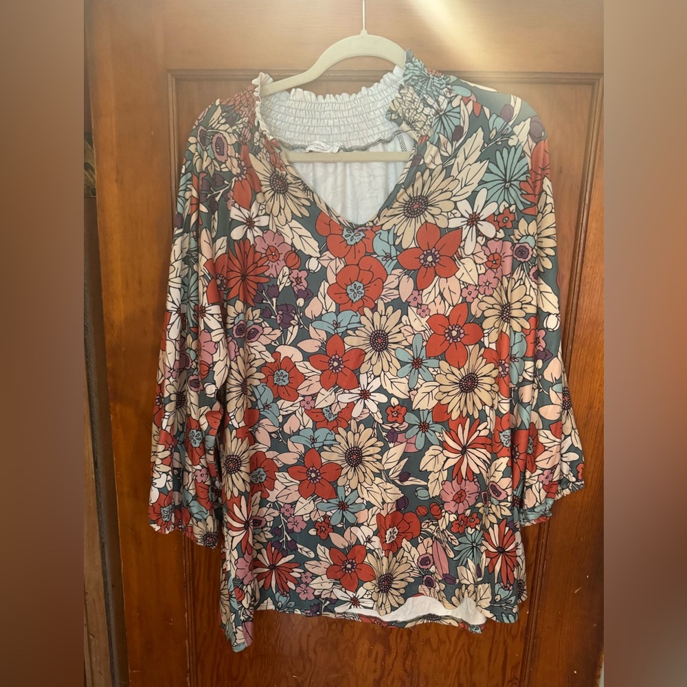 Chic Soul Floral Blouse